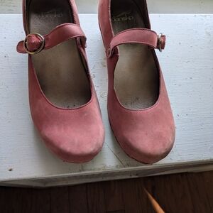 Dansko Red Mary Jane Clogs